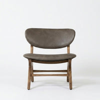 Haven Solid Wood Leather Chair