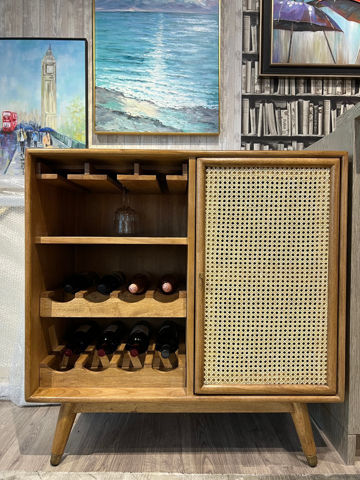 Rattan Breeze Wine Cabinet