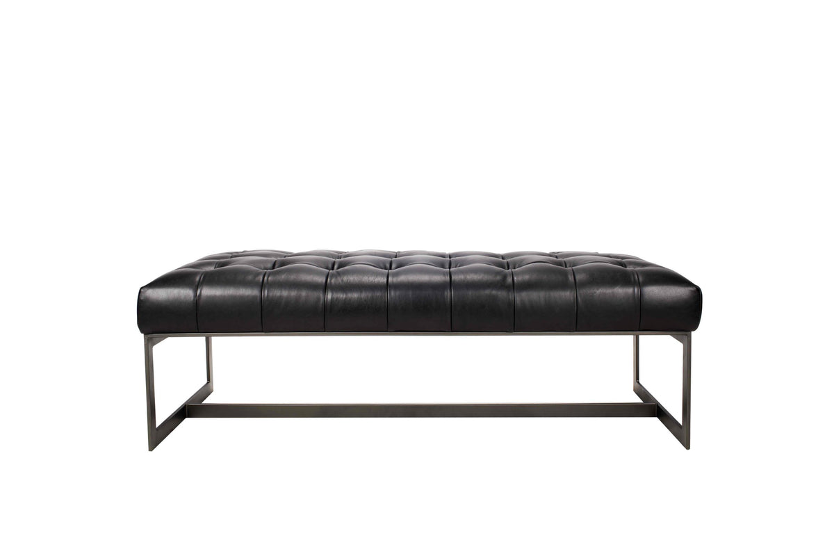 Gordon Industrial Leather Bench