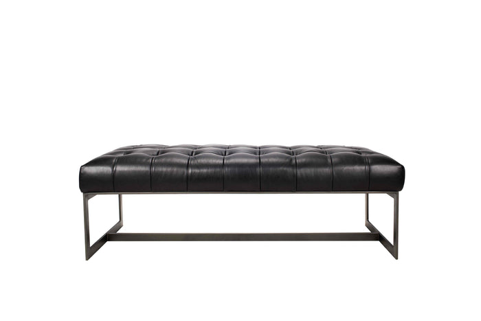 Gordon Industrial Leather Bench