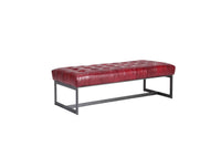 Gordon Industrial Leather Bench