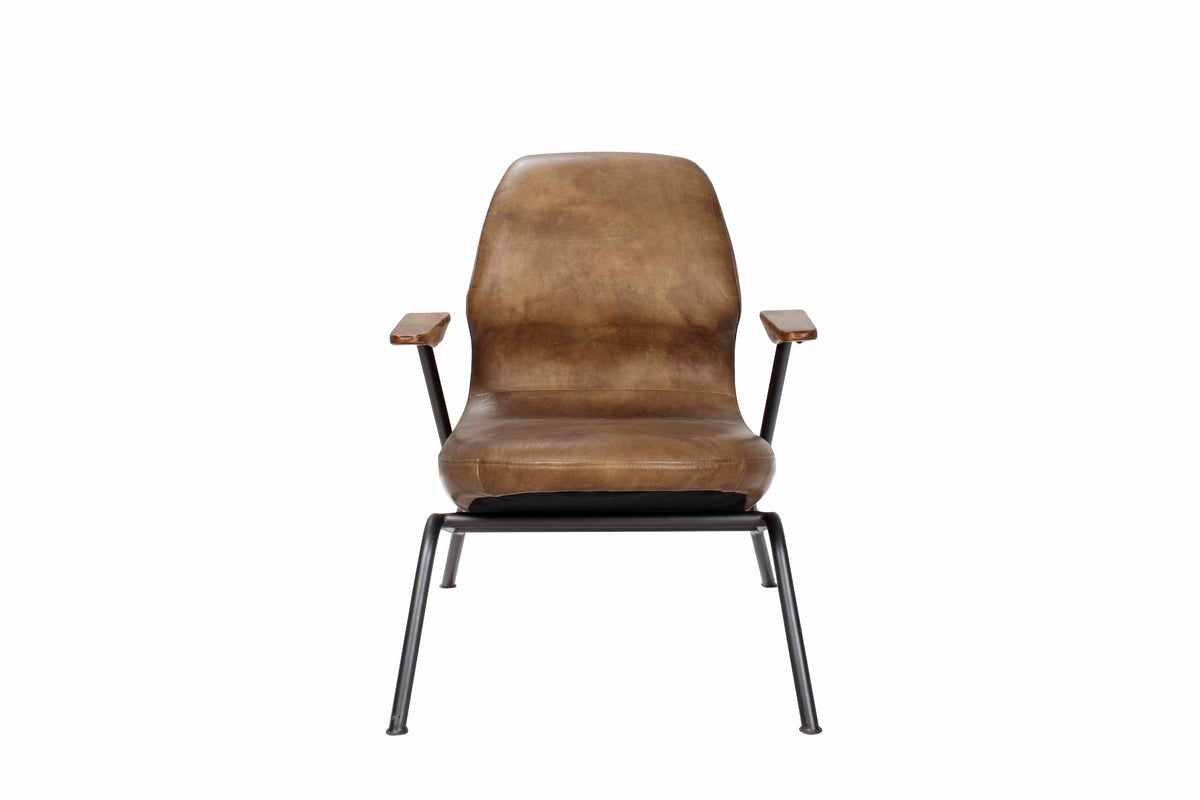 Aero-Vintage Leather Lounge Chair