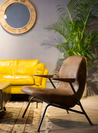 Aero-Vintage Leather Lounge Chair