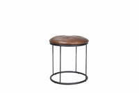 Russ Leather Vanity Stool