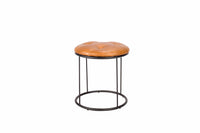 Russ Leather Vanity Stool