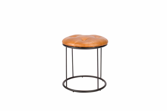 Russ Leather Vanity Stool